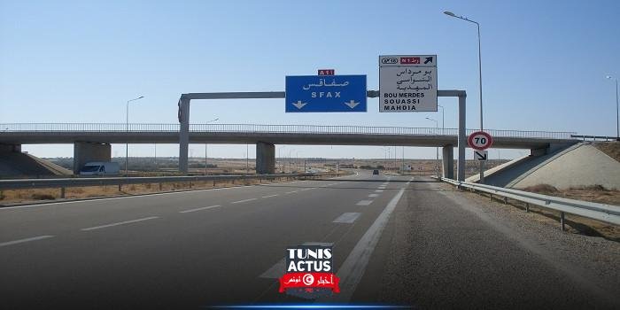 وزير التجهيز يعاين تقدم أشغال تدعيم وتقوية الطريق السيارة مساكن صفاقس