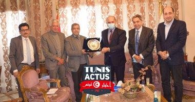 رئيس اتحاد الغرف التجارية يستقبل سفير تونس لبحث زيادة العلاقات الاقتصادية