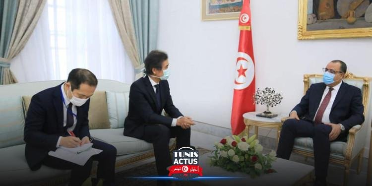 المشيشي يتباحث مع السفير الياباني استعدادات تونس لاحتضان مؤتمر طوكيو