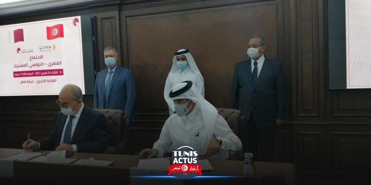 توقيع مذكرة تحيين القانون الأساسي للمجلس المشترك التونسي القطري وتطوير مهامه