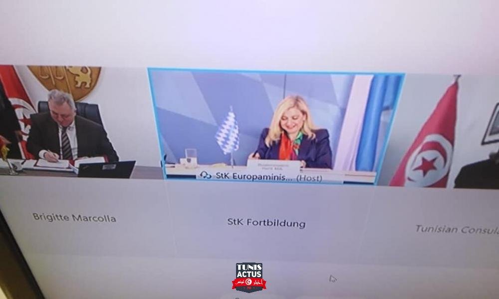 علي الكعلي ووزيرة الشوؤن الأوروبية لمقاطعة بافاريا يوقعان على برنامج العمل للفترة 2019-2022