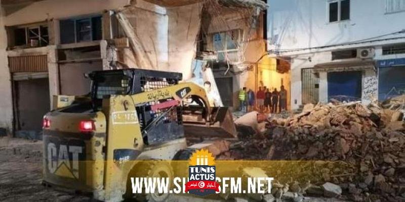 ساحة سليمان اللمسي بأريانة: هدم الحي التجاري القديم استعدادا لبناء مركب تجاري وإداري جديد